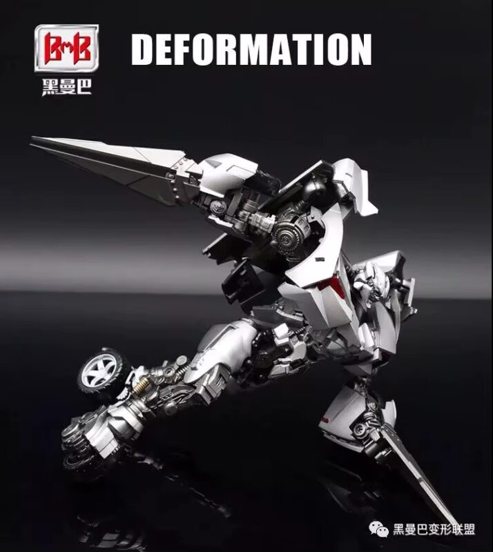 BMB Transformation Black Mamba MP12S KO oversized Version metal Diecast part LS08 Sideswipe action figure toy 6