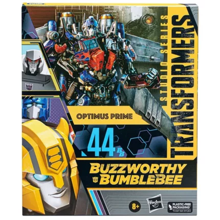 Hasbro Transformers Studio Series 44 BB Buzzworthy Bumblebee Leader Optimus Prime With Wings Action Figure Toy SS-44BB