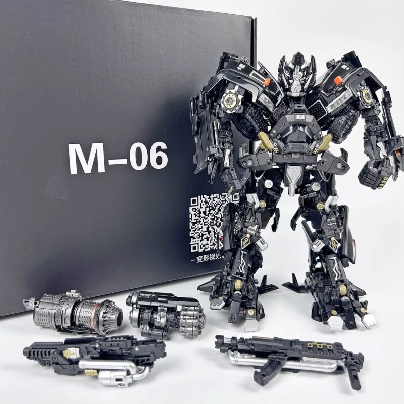 WJ WEIJIANG Transformation Black Apple M06 MPM06 M-06 Ironhide Enlarged Version Metal Action Figure