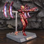 ZD Toys Marvel Avengers: Infinity War Iron Man Mark L 50 MK50 Floating Gun With LED Light Platform Set 7" Action Figure - Image 4
