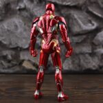 ZD Toys Marvel Avengers: Infinity War Iron Man Mark L 50 MK50 Floating Gun With LED Light Platform Set 7" Action Figure - Image 8