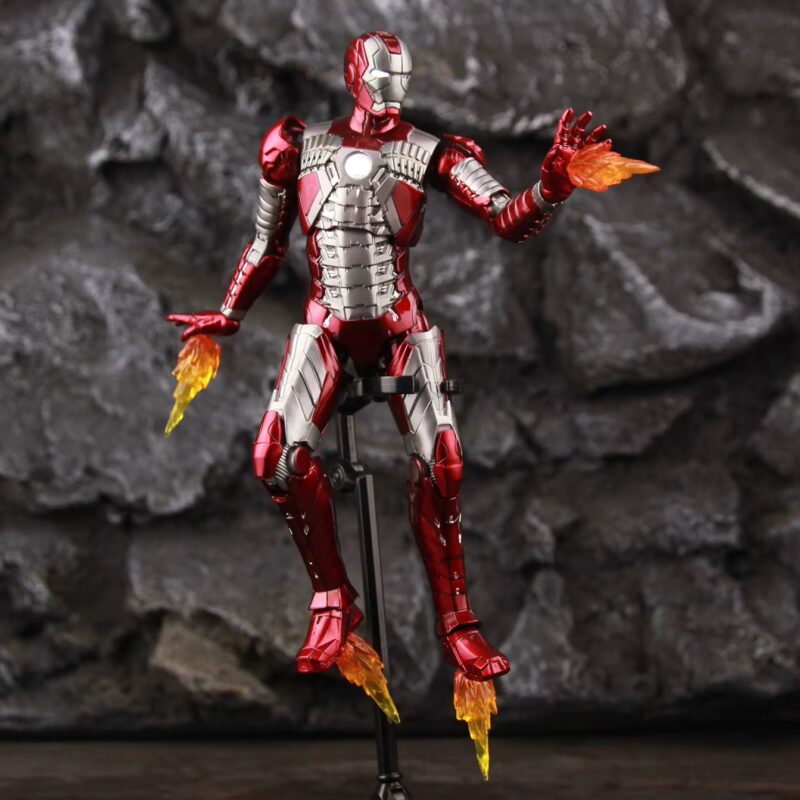 ZD Toys Marvel Iron Man 2 LED Light MK5 Mark V 7 Inch Movie Collectibles Action Figure 6