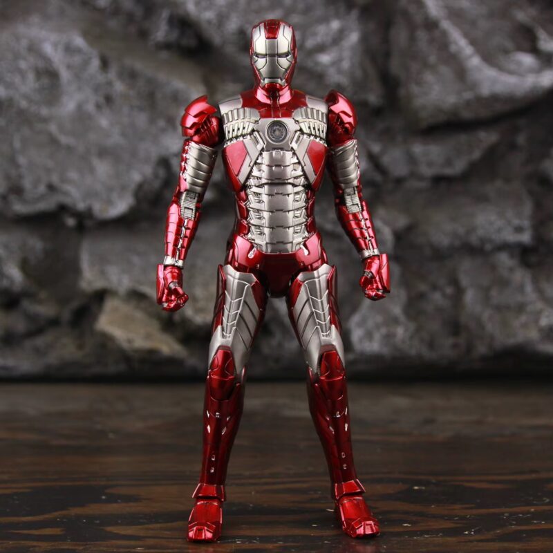 ZD Toys Marvel Iron Man 2 LED Light MK5 Mark V 7 Inch Movie Collectibles Action Figure