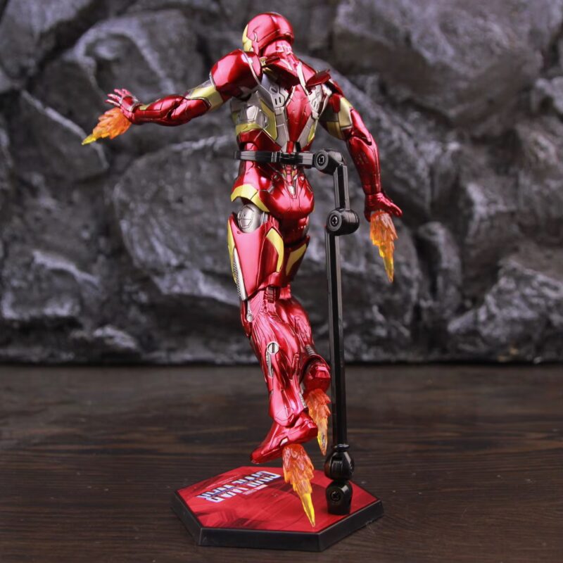 ZD Toys Marvel Iron Man MK46 Mark XLVI 46 7 Inch 1-10 Action Figure Captain America Civil War 6