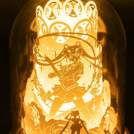 Sailor Moon Merch Ornaments Paper Sculpture Lamp Atmosphere Lantern Birthday Valentine's Day Gift Figure
