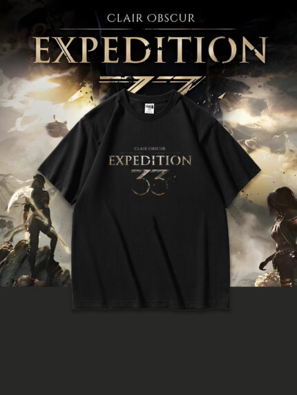 Clair Obscur Expedition 33 High-quality short-sleeved Heavyweight fabric T-shirt Merch clothing half-sleeved tee
