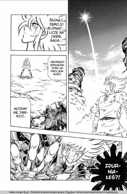 Kanon removed Gold Cloth during the final battle with Rhadamanthys