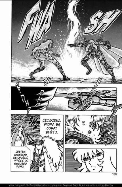 Milo confronted Kanon, who offered no resistance