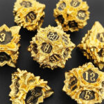 Metal COC TRPG dice set Cthulhu DND Dragon and Dungeon D20 polyhedron table game dice - Image 22