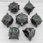 Metal COC TRPG dice set Cthulhu DND Dragon and Dungeon D20 polyhedron table game dice - Image 33