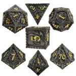 Metal COC TRPG dice set Cthulhu DND Dragon and Dungeon D20 polyhedron table game dice - Image 26