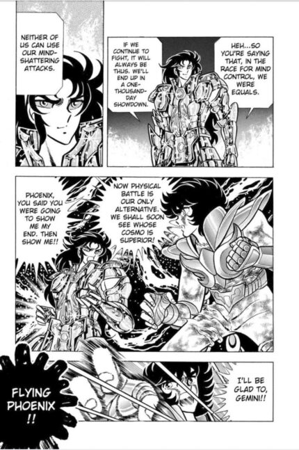 saga vs ikki both are trying to control each other's mind