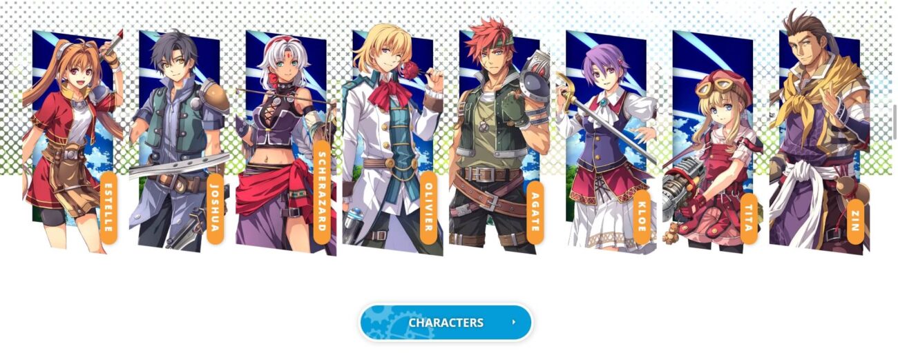 Characters of Trails in the Sky 1st chapter