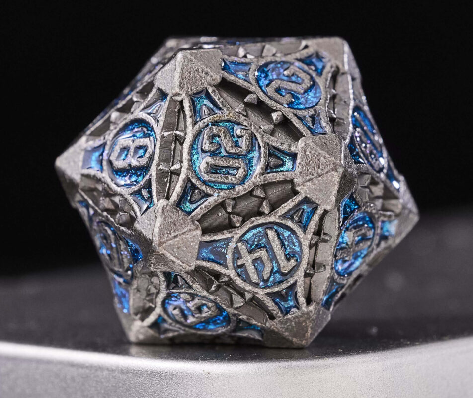 COC TRPG dice metal Baldur's Gate COC dice set multi-faceted Cthulhu DND dice high quality 2