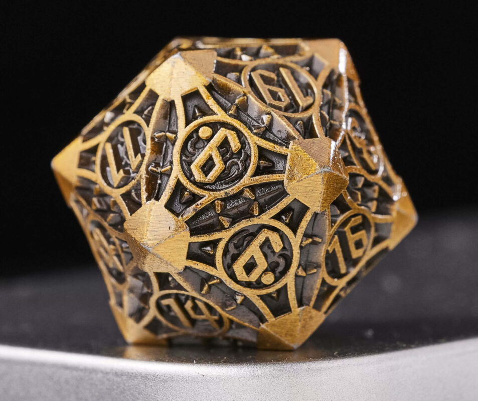 COC TRPG dice metal Baldur's Gate COC dice set multi-faceted Cthulhu DND dice high quality
