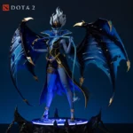Dota 2 Queen of Pain Arcana 1-7 Statue Figure Luminous Base Limited Blue Edition