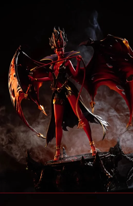 Dota 2 Queen of Pain Arcana 1-7 Statue Figure Luminous Base Limited Red Edition 7