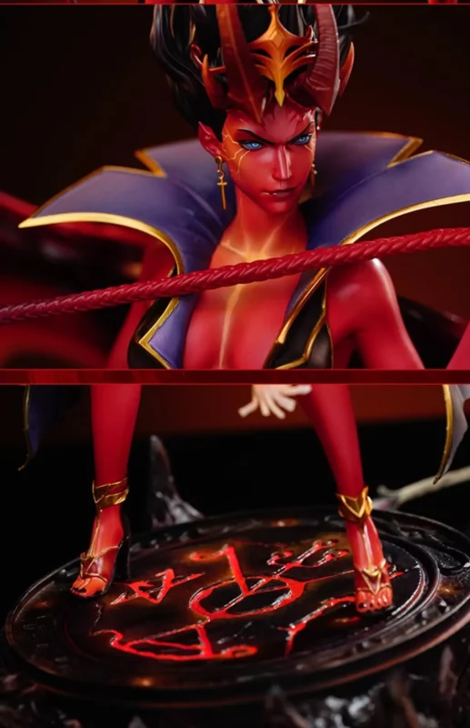 Dota 2 Queen of Pain Arcana 1-7 Statue Figure Luminous Base Limited Red Edition 8