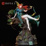 Dota 2 Windranger Arcana 1-4 Statue Figure LED Limited Compass of the Rising Gale