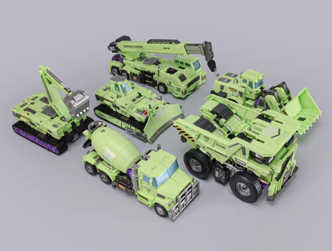 Mecha Invasion - Giant Legion - Devastator - Full Set of 6 - A Set, B Set, C Set 5