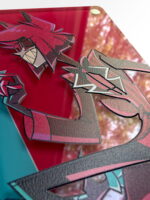 [Pre-Order] Hazbin Hotel A Safe Duel Acrylic Tic-Tac-Toe Set — Vox & Alastor by Ranecsith - Image 2